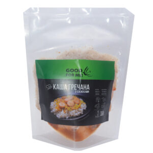 Каша гречана з веганськими сосисками, аромат вершків